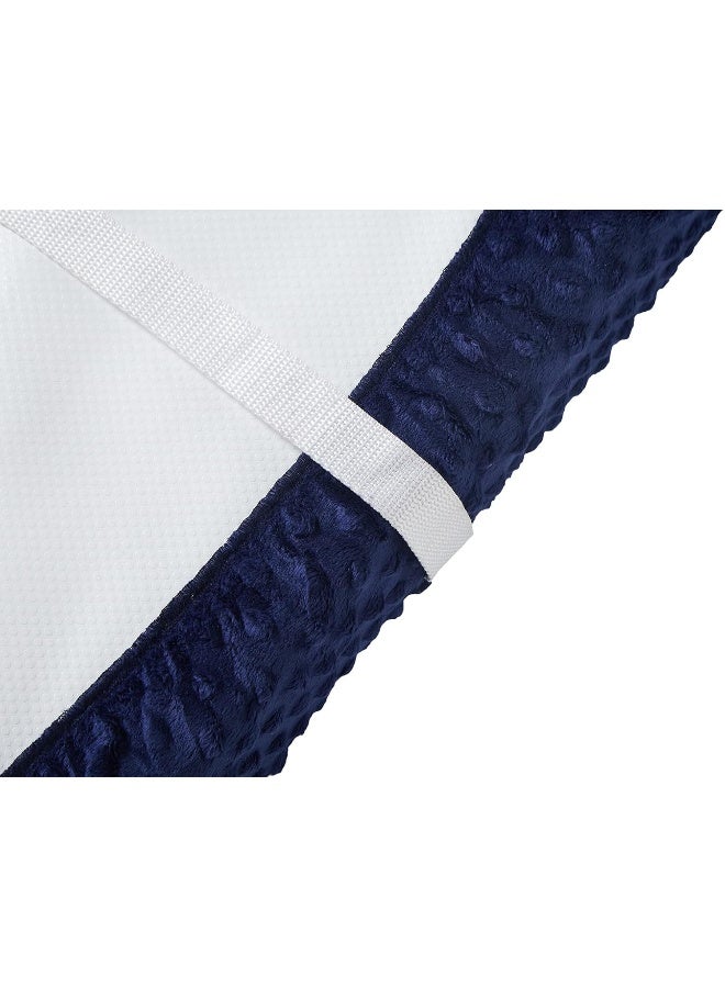 DONOMILO Changing Pad Cover Super Soft Dots Skin-Friendly Breathable Wipeable Changing Table Sheets for Baby Boy and Baby Girl (Estate Blue) - Image 4